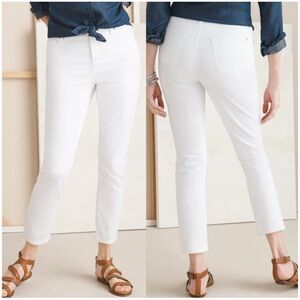 Chico's Crisp White Ankle Jeans